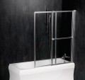 OLBIA parawan wannowy pneumatyczny 1230mm, aluminium, szkło czyste