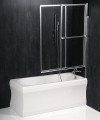 OLBIA parawan wannowy pneumatyczny 1230mm, aluminium, szkło czyste