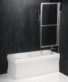 OLBIA parawan wannowy pneumatyczny 1230mm, aluminium, szkło czyste