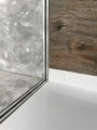 ARCHITEX LINE Zestaw do montażu szkła, podłoga/ściana/sufit, maksymalna szerokość 1600 mm, polerowane aluminium
