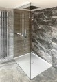 ARCHITEX LINE Zestaw do montażu szkła, podłoga/ściana/sufit, maksymalna szerokość 1200 mm, polerowane aluminium