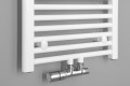 DIRECT Grzejnik łazienkowy, podłączenie śodkowe, 450x1322 mm, 539 W, biały