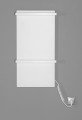 ELMIS Elektryczna suszarka na ręczniki 400x800mm, 120W, aluminium, biały mat