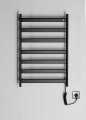 ELIAS elektryczna suszarka na ręczniki 490x730x110mm, 105W, czarny mat