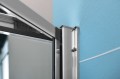 DEEP drzwi prysznicowe składane 1000x1650mm, szkło czyste