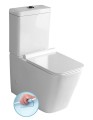 PORTO WC kompakt WC Rimless ze spłuczką z deską Soft Close, uniwersalny