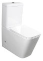 PORTO WC kompakt WC Rimless ze spłuczką z deską Soft Close, uniwersalny