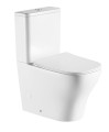 BELLO RIMLESS WC kompakt WC ze spłuczką, z deską Slim Soft Close, odpływ uniwersalny
