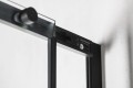 ALTIS LINE BLACK drzwi prysznicowe przesuwne 1370-1410mm, wysokość 2000mm, szkło 8mm