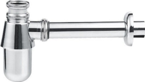 Syfon umywalkowy 5/4´´, odpływ 32 mm, niski, chrom