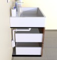 MURALES Syfon meblowy oszczędzający miejsce, 1"1/4, korek 32mm, biały