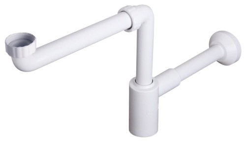 CRONO Syfon umywalkowy meblowy, 1'1/4 - 32 mm, biały
