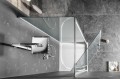 SIGMA SIMPLY drzwi prysznicowe obrotowe 880-920 mm, szkło Brick
