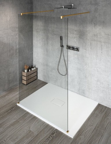 VARIO GOLD jednoczęściowa kabina przysznicowa Walk-In, 1300 mm