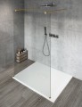 VARIO GOLD jednoczęściowa kabina przysznicowa Walk-In, szkło czyste, 1400 mm