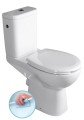 ETIUDA WC kompakt wyższy Rimless, tylny odpływ
