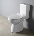 ETIUDA WC kompakt wyższy Rimless, tylny odpływ