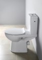 ETIUDA WC kompakt wyższy Rimless, tylny odpływ