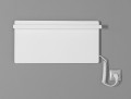 ELMIS Elektryczna suszarka na ręczniki 600x300mm, 90W, aluminium, biały mat