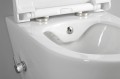 AVVA WC wiszące Rimless, z prysznicem bidetowym i baterią, 35,5x53 cm, biały