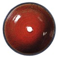ATTILA umywalka ceramiczna, średnica 42,5 cm, pomidorowo/naftowa