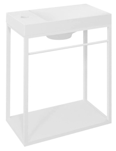 CREST wspornik pod umywalkę z półką 39,5x45x21,7cm, biały mat