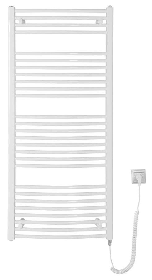 Aqualine ORBIT-E grzejnik elektryczny obły 600x1320  600W - biały ILEO36T 