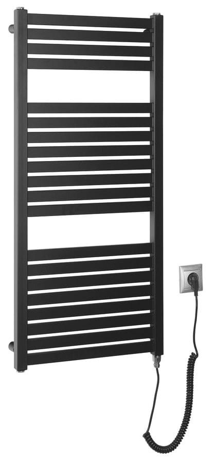 Aqualine TONDI-E grzejnik elektryczny 450x970 mm 300W - czarny mat DE456T 