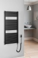 TONDI-E grzejnik elektryczny 450x970 mm, 300W, czarny mat