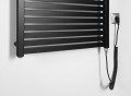 TONDI-E grzejnik elektryczny 600x970 mm, 400W, czarny mat