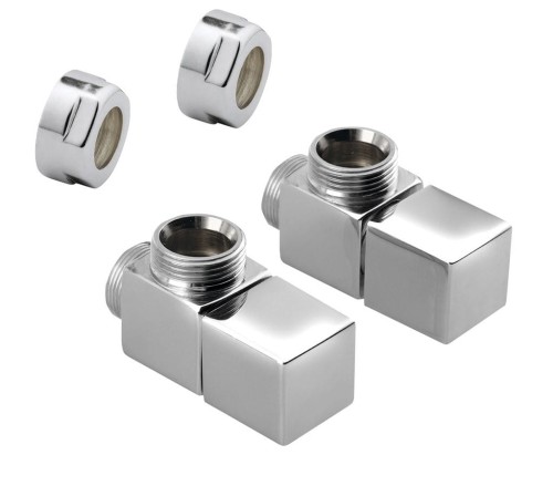 CUBE zestaw przyłączeniowy, chrom