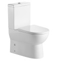 JALTA RIMLESS kompakt WC ze spłuczką z deską WC, uniwersalny