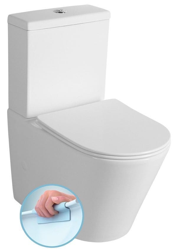 Sapho Kompakt WC PACO RIMLESS odpływ uniwersalny - PC1012WR