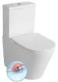PACO RIMLESS kompakt WC ze spłuczką , odpływ uniwersalny