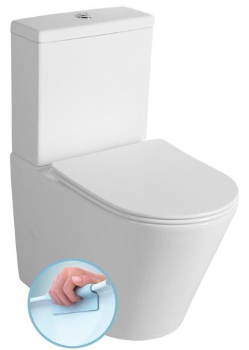 PACO RIMLESS kompakt WC ze spłuczką , odpływ uniwersalny