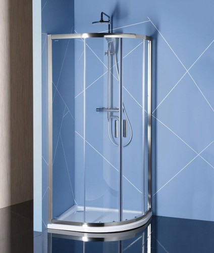 EASY LINE kabina prysznicowa półokrągła 1200x800mm, L/R, szkło czyste