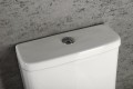 TURKU RIMLESS kompakt WC podwyższane, odpływ dolny/tylny