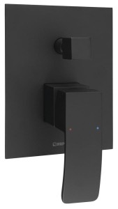Sapho GINKO bateria prysznicowa podtynkowa 2 wyjścia czarny mat - 1101-42B