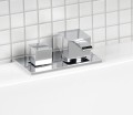 QM bateria na brzeg wanny, chrom