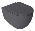 INFINITY Deska WC SLIM, Easy Take, Soft Close, antracyt