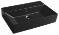 SISTEMA umywalka ceramiczna 60x42cm, czarny mat