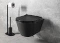 AVVA WC wiszące, Rimless, 35,5x53 cm, czarny mat
