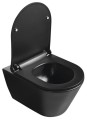 AVVA deska WC slim Soft Close, czarny mat