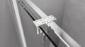 ROLLS LINE drzwi prysznicowe 1200mm, wysokość 2000mm, szkło czyste