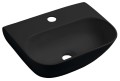 NERISSA umywalka ceramiczna 41,5x12,5x28,5 cm, czarny mat