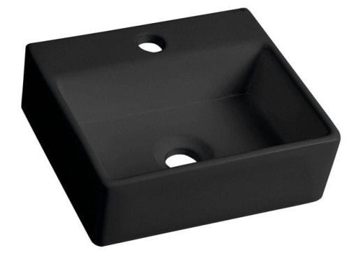 GIULIA umywalka ceramiczna 33,5x29cm, czarny mat