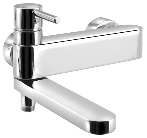 RHAPSODY bateria wannowa ścienna z obrotową wylewką, chrom