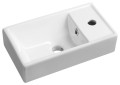 MINOS Umywalka ceramiczna 40x22 cm, prawa