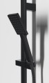 Zestaw prysznicowy, przesuwny uchwyt 700mm, czarny mat