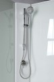 AIGO Boks prysznicowy półokrągły 900x900x2040 mm, biały profil, szkło czyste